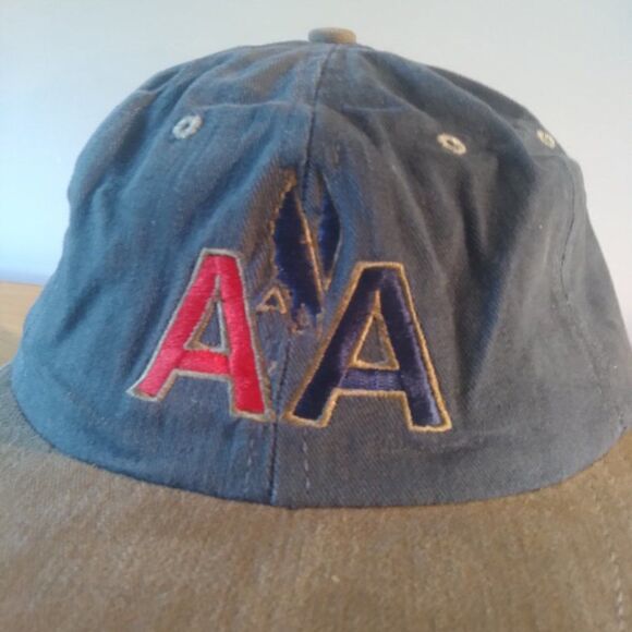 Vintage American Airlines Two Tone Strap Back Hat - Picture 2 of 7